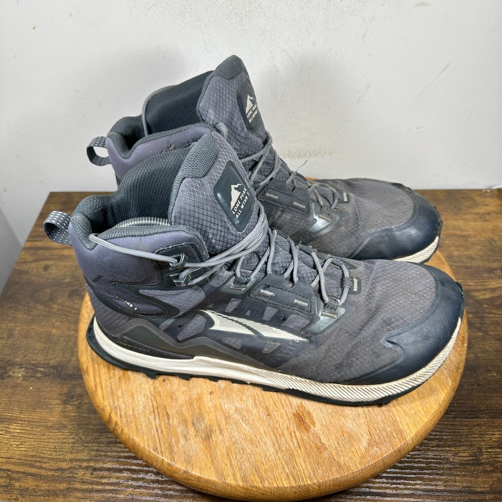 Altra Lone Peak ALL WEATHER 2 Mid Hiking Boots Mens Size 12 Gray ALOA7R6U000